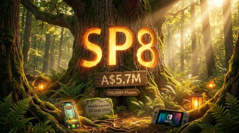 Game launch in forest setting
