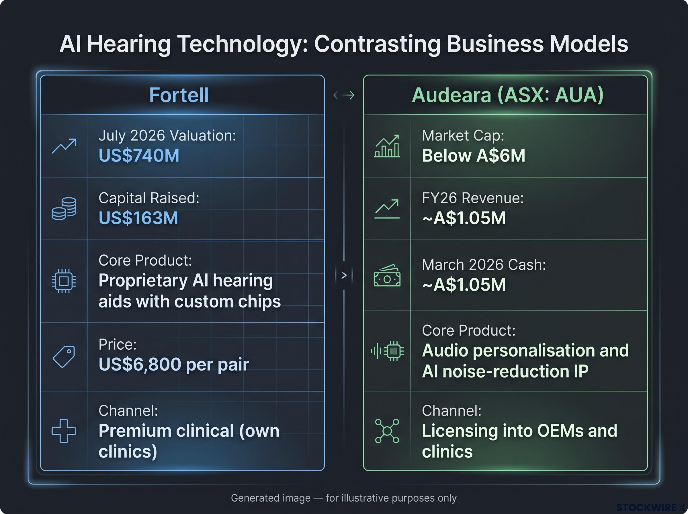 Contrasting Business Models: Fortell vs Audeara