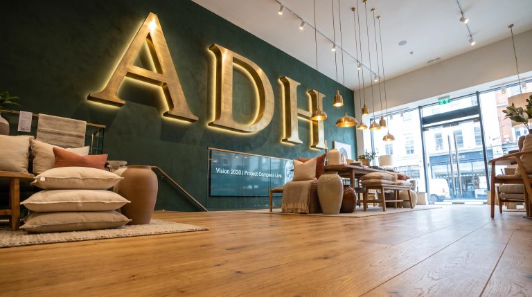 Modern furniture showroom interior