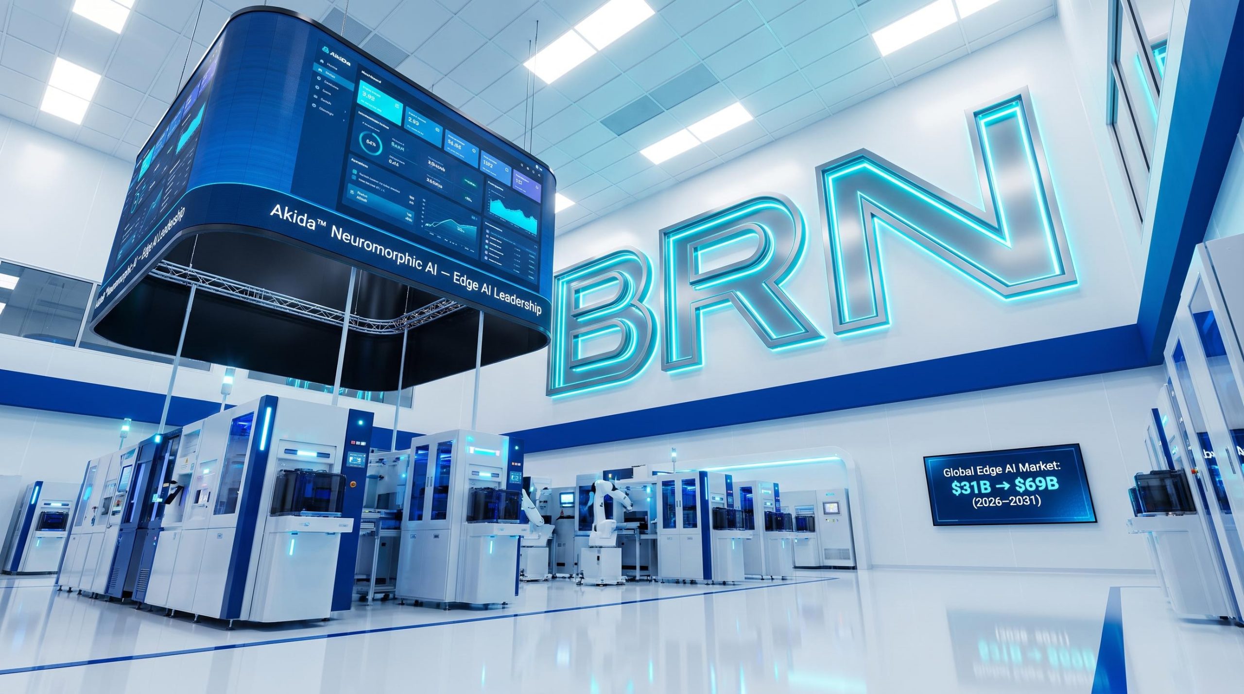 high-tech facility with screens
