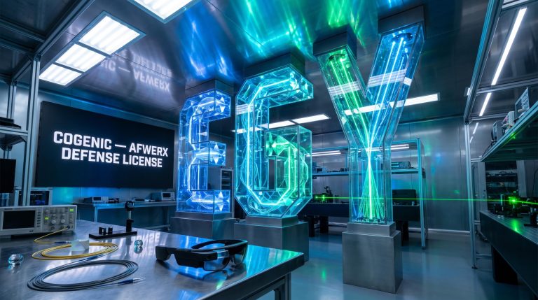 Glowing 3D letters in lab