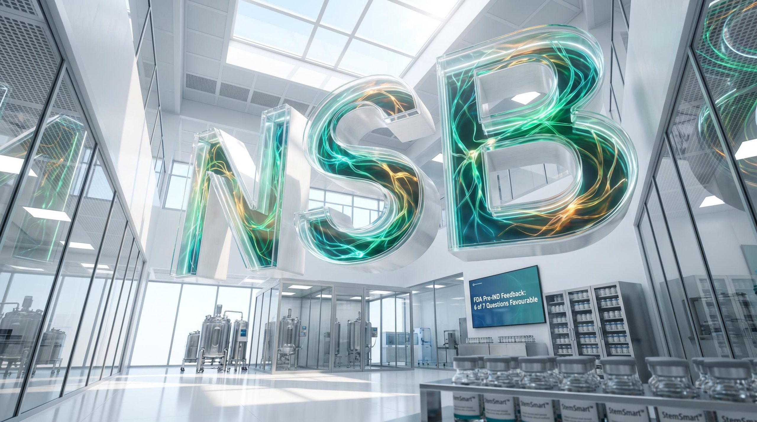 giant NSB letters in lab