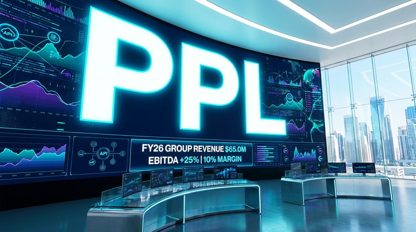 large digital financial screen