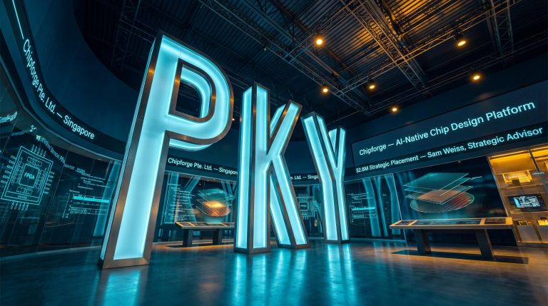 illuminated exhibition with digital screens
