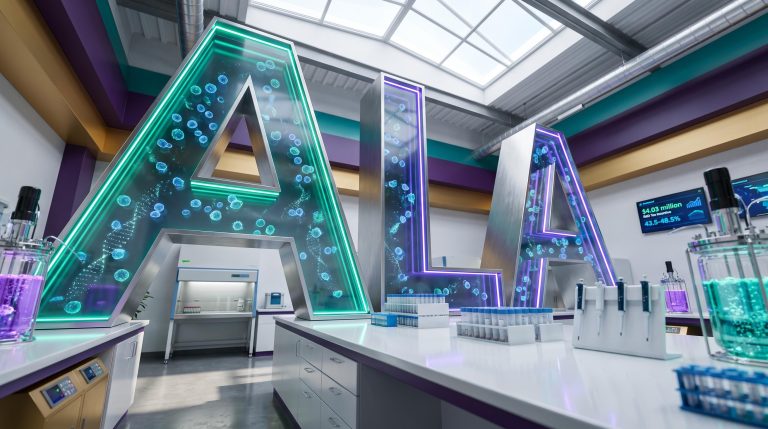 Futuristic laboratory setup