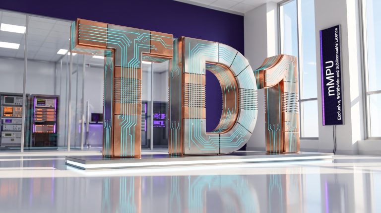 Futuristic room with TD1
