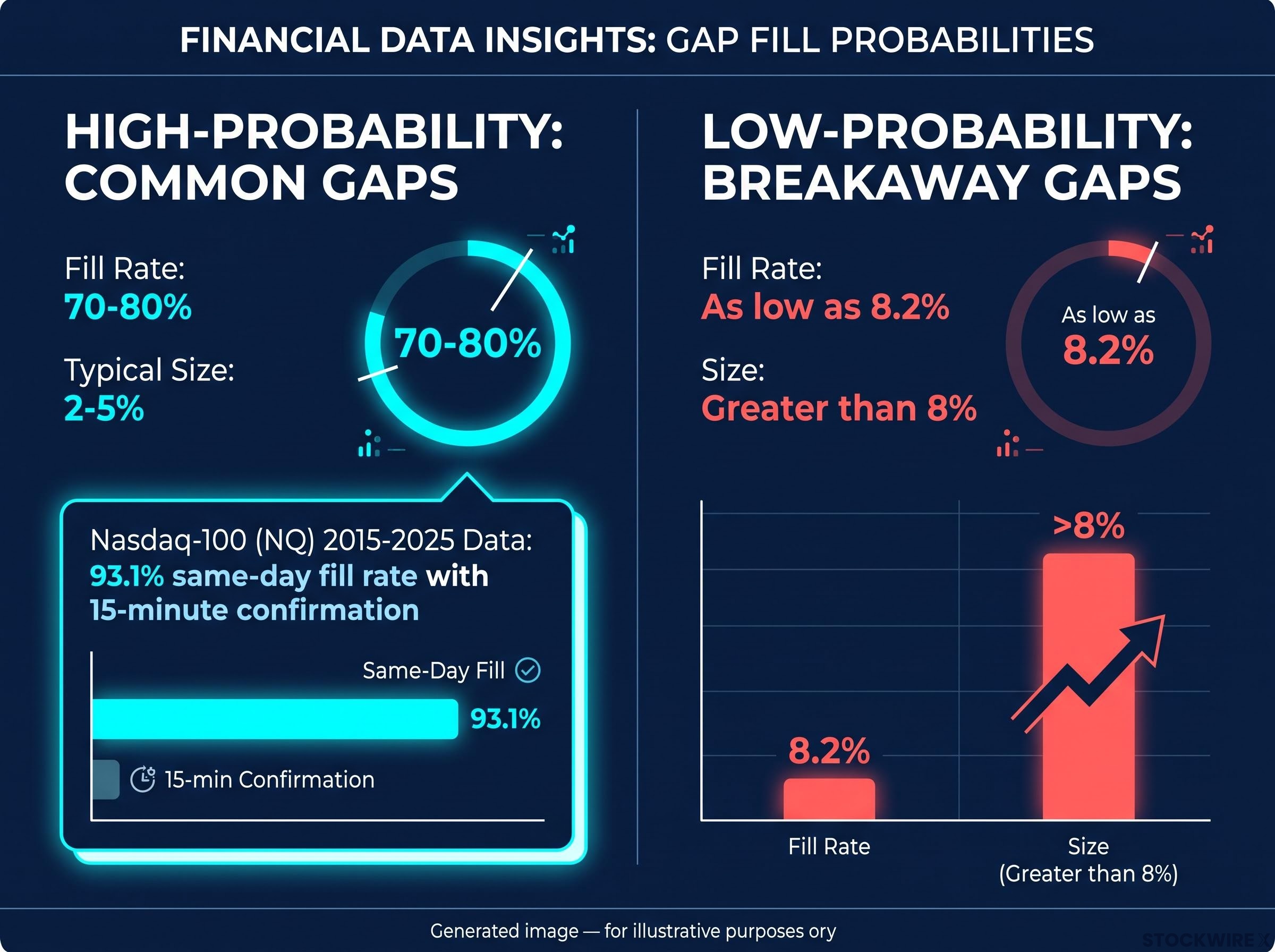 Gap-Fill Probability by Type & Size