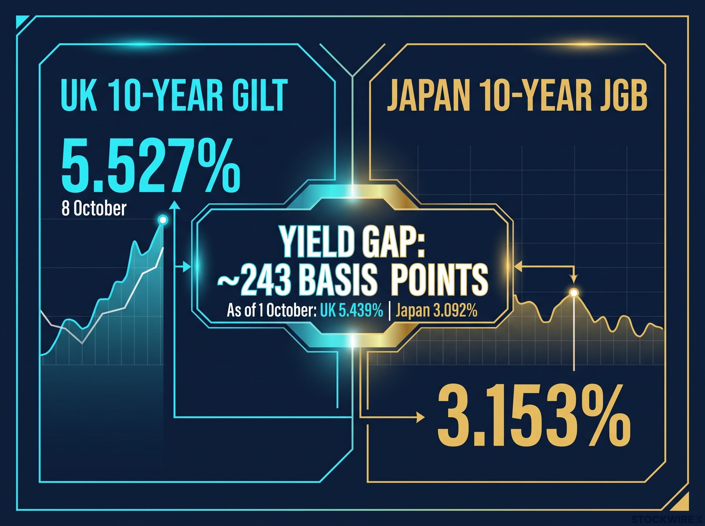 UK vs Japan: The 243-Point Yield Gap