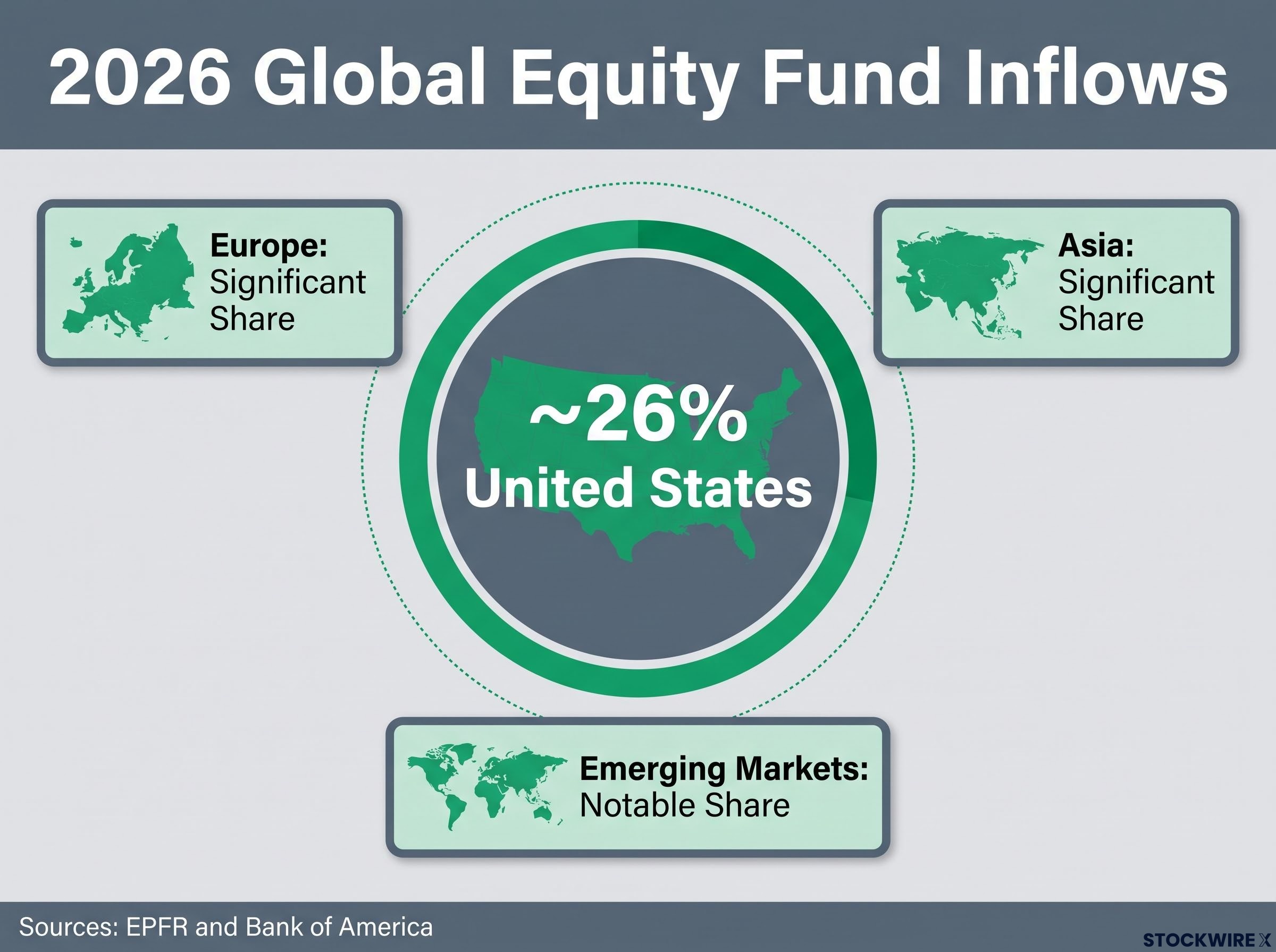Geographic Distribution of 2026 Equity Inflows