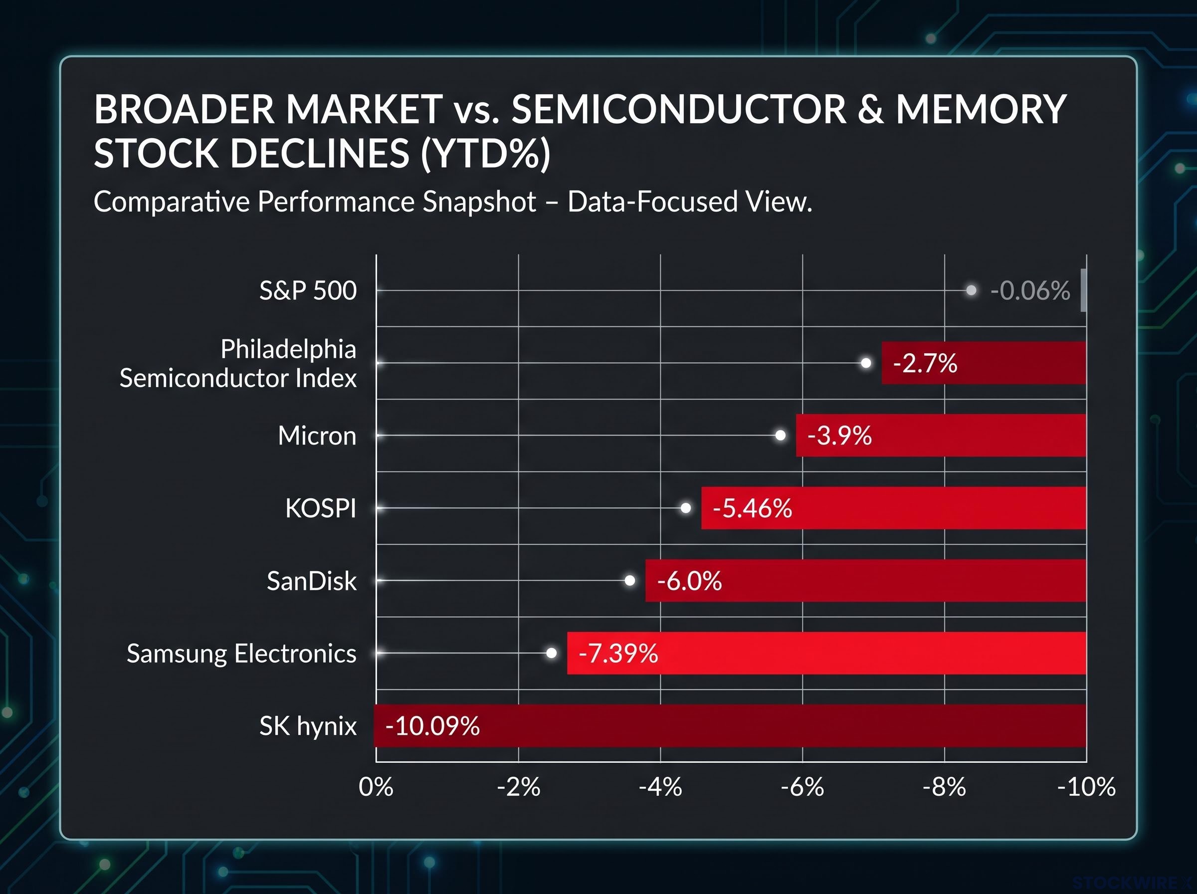 Divergent Markets: Broad Index vs. Semiconductor Selloff