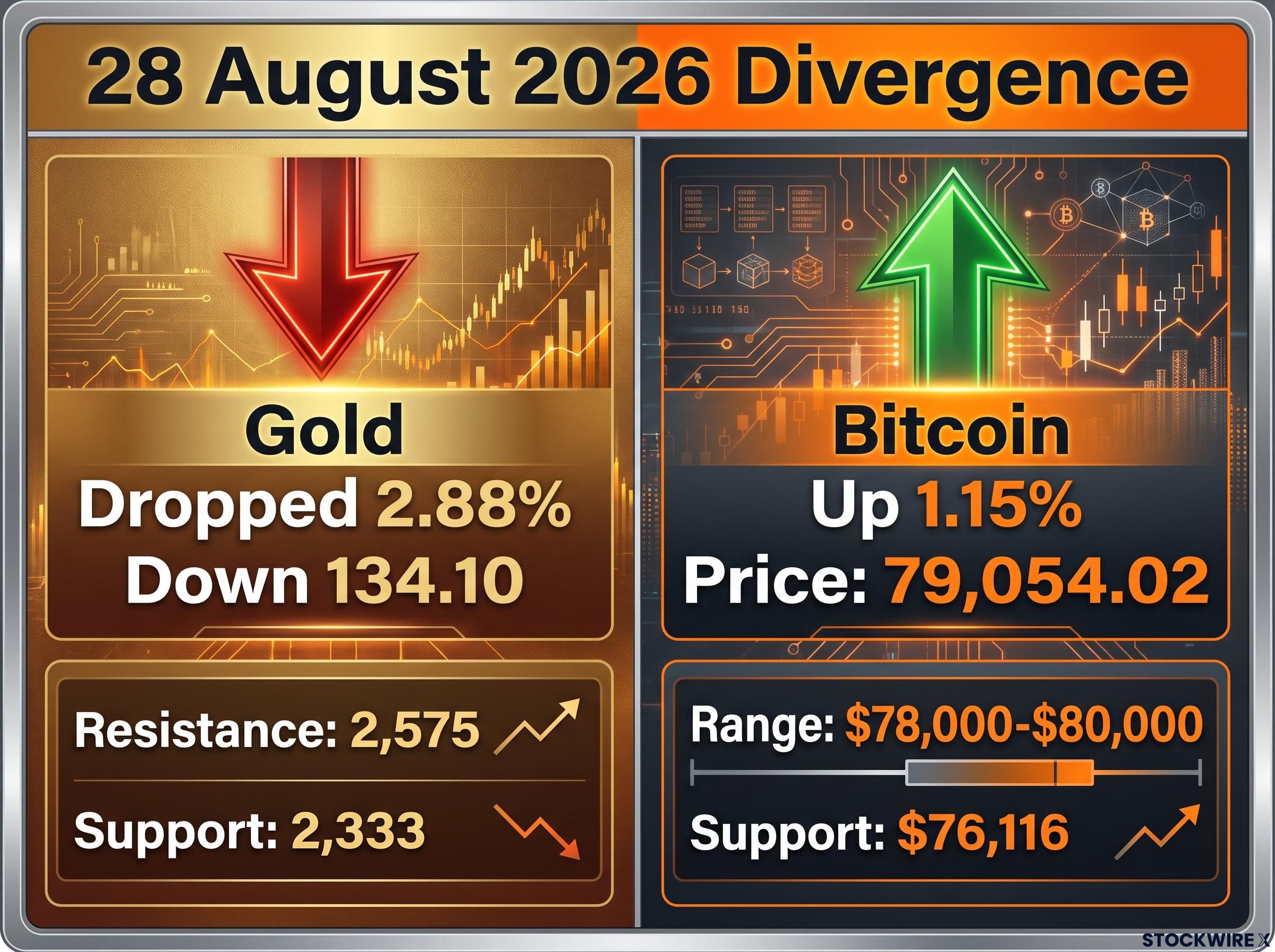 Gold vs. Bitcoin: 28 August 2026 Divergence