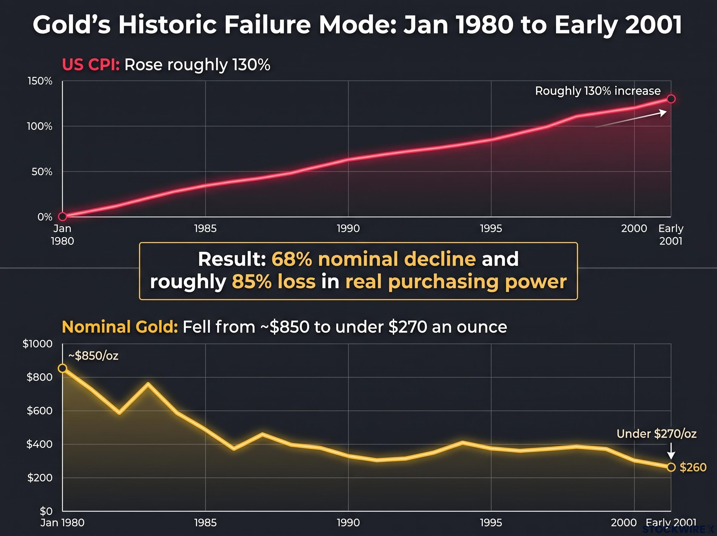 Gold's Historic Failure Mode (1980-2001)