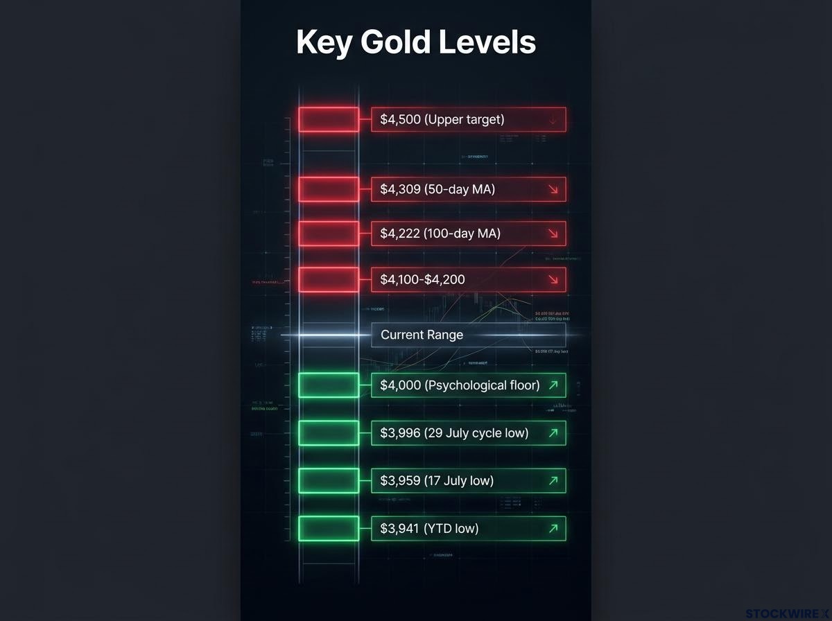 Gold Technical Support & Resistance Levels