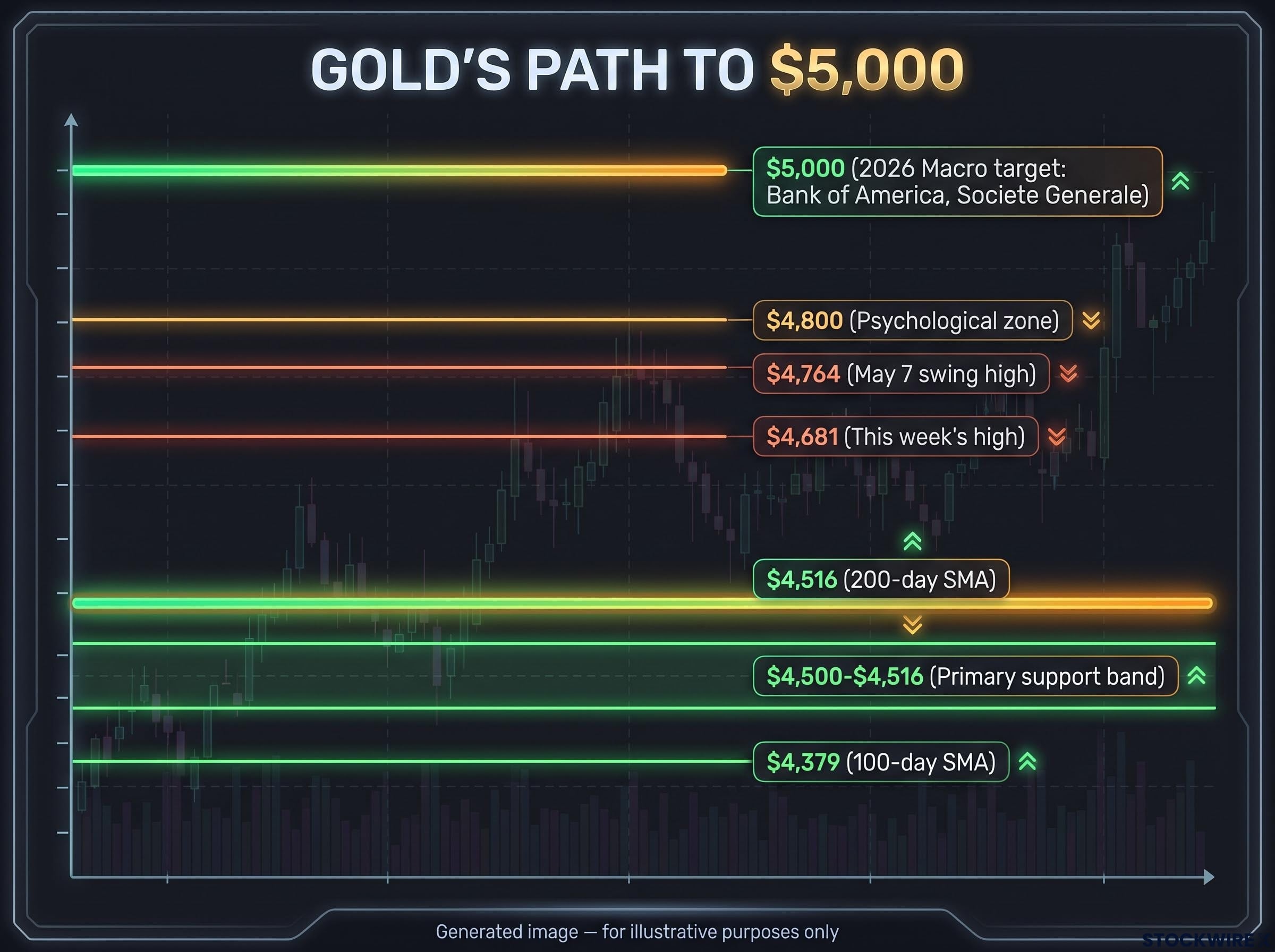 Gold's Technical Map to $5,000