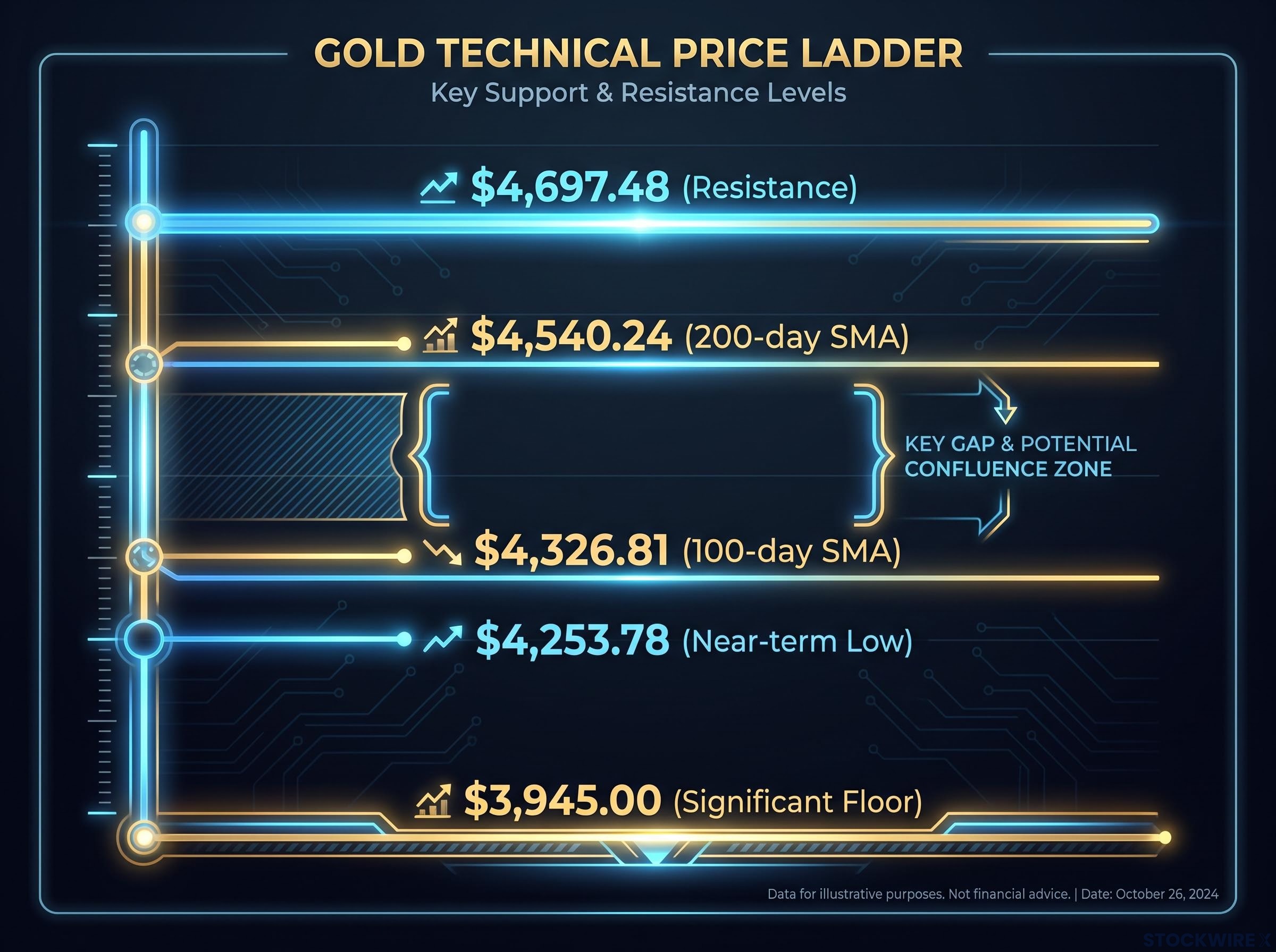 Gold's Technical Battleground: Key Support & Resistance