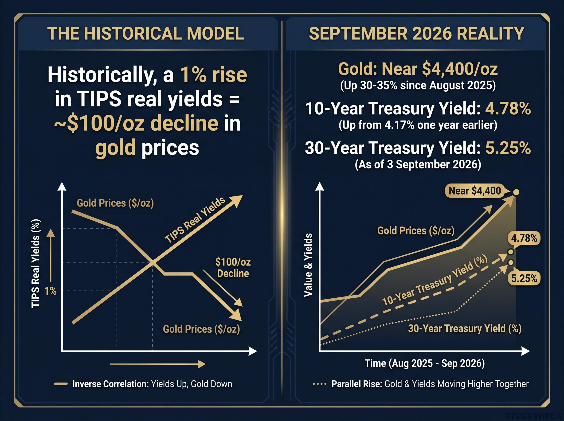 The Broken Playbook: Gold vs. Yields