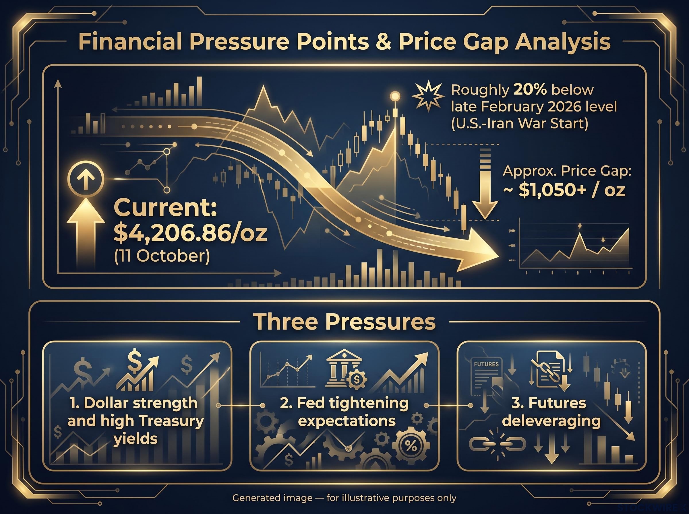Gold's War-Time Price Gap and Downward Pressures