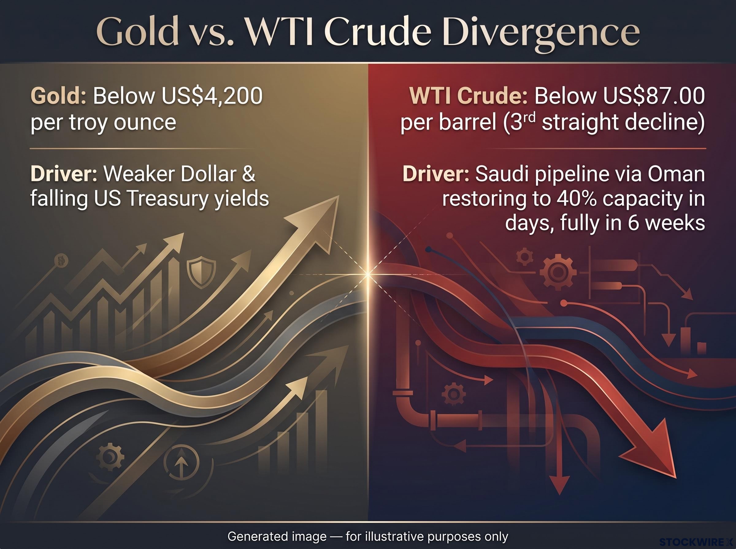 Gold vs. WTI Divergence
