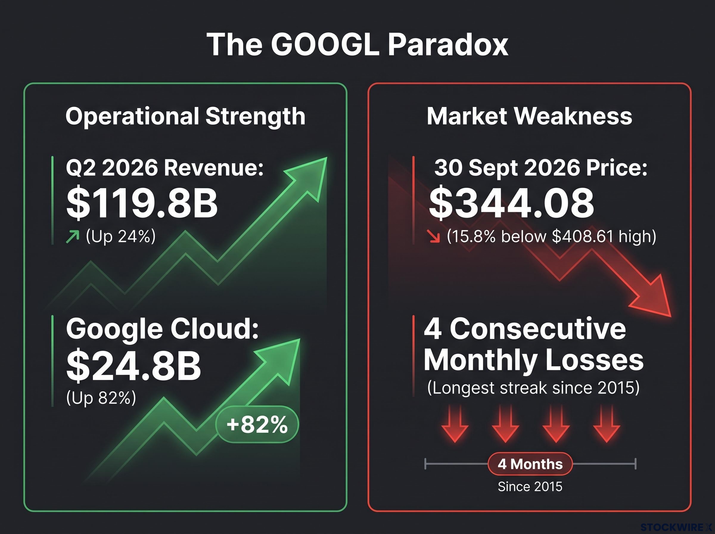 The GOOGL Business vs Stock Paradox