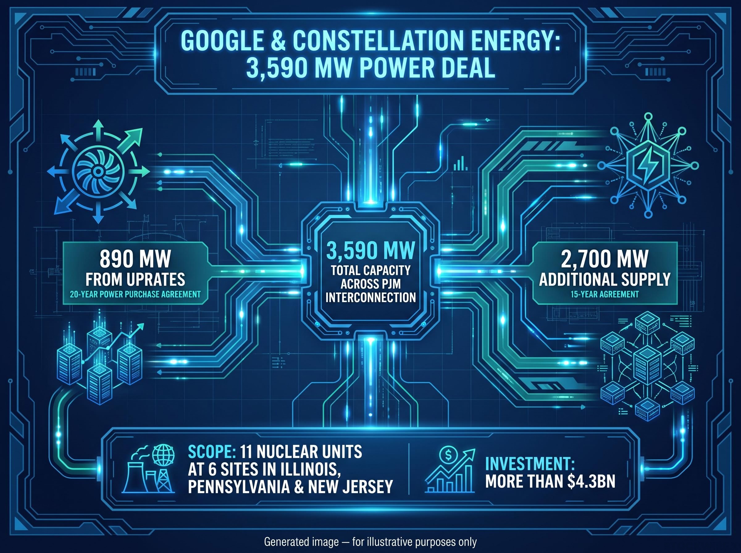Google & Constellation Energy 3,590 MW Deal Structure