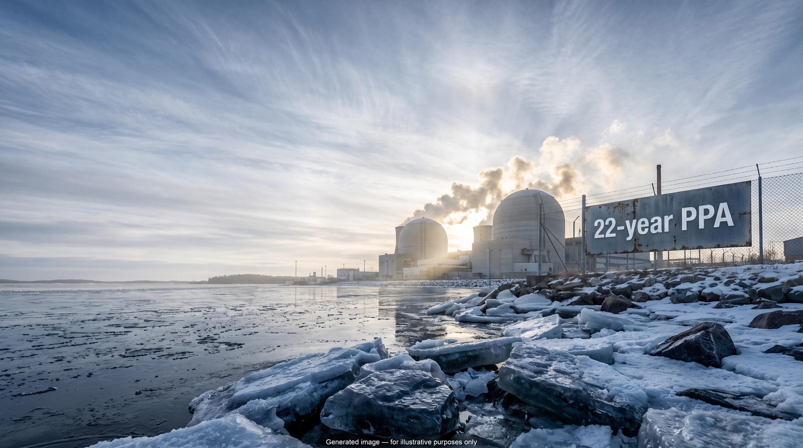 Loviisa nuclear plant in Finland, anchoring Google-Fortum 22-year PPA and European nuclear investment thesis