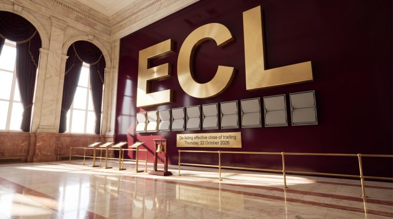 Large letters on wall