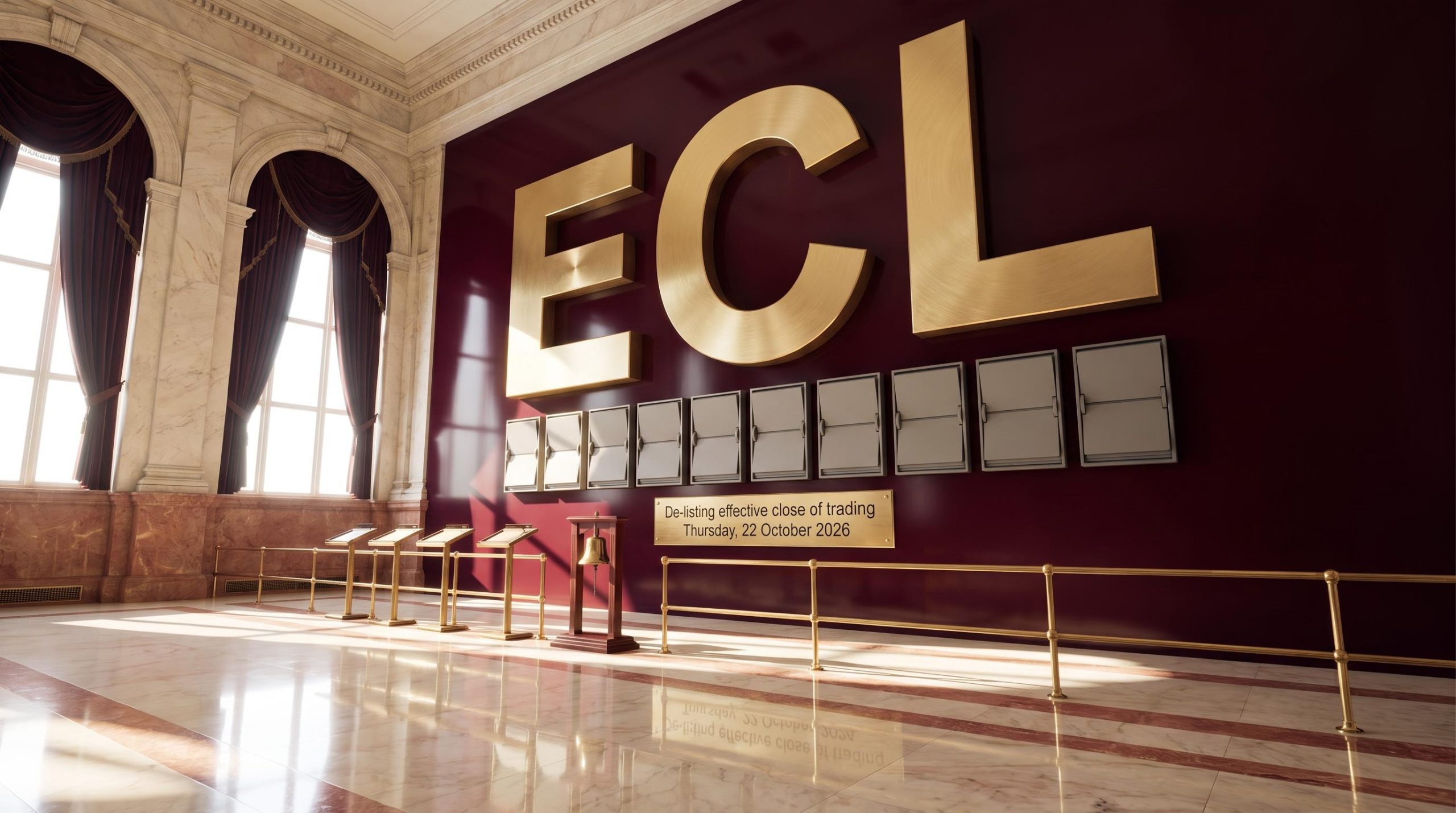 Large letters on wall