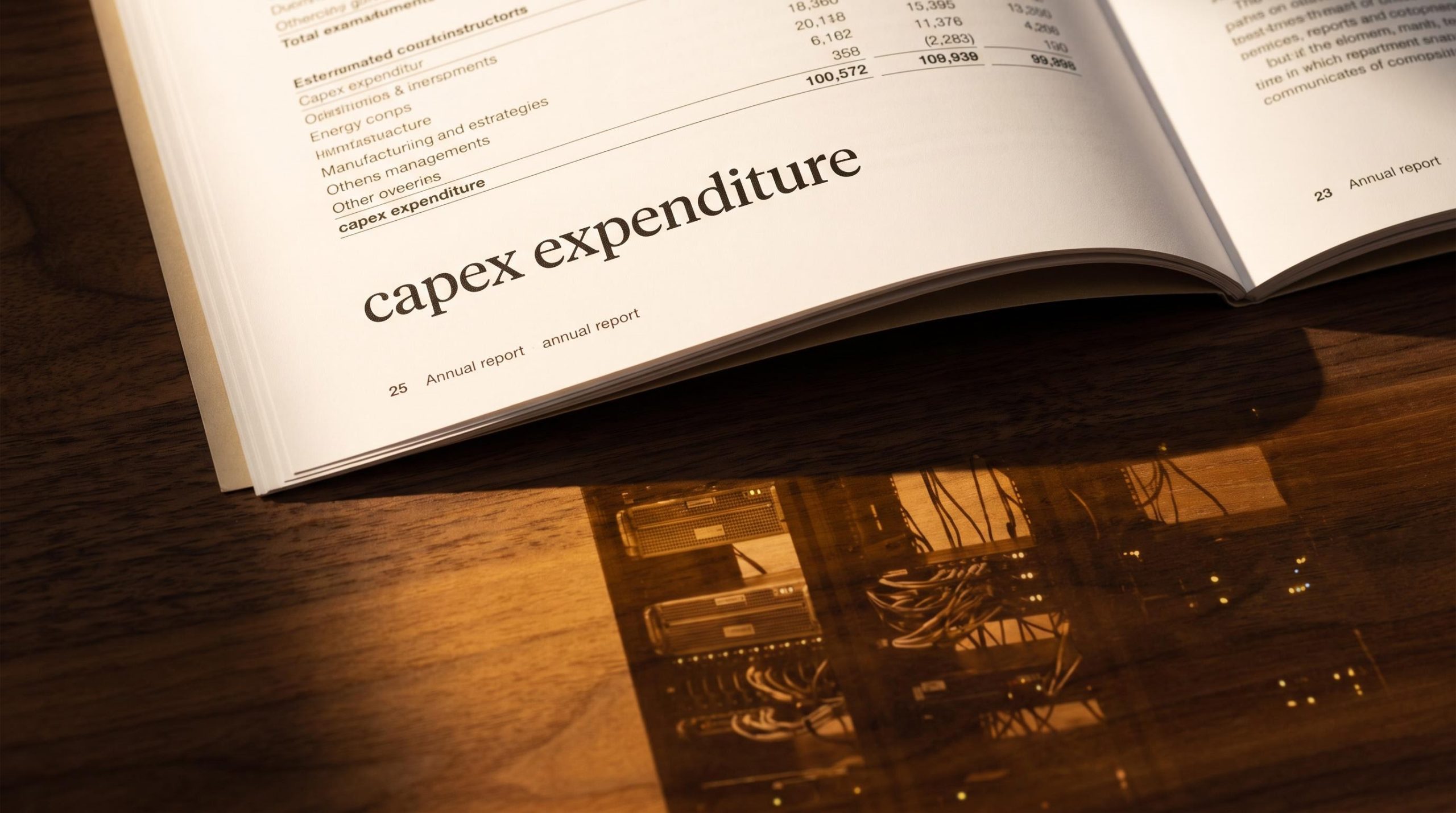 Annual report casting a server-rack shadow — hidden capex obligations invisible in financial statements