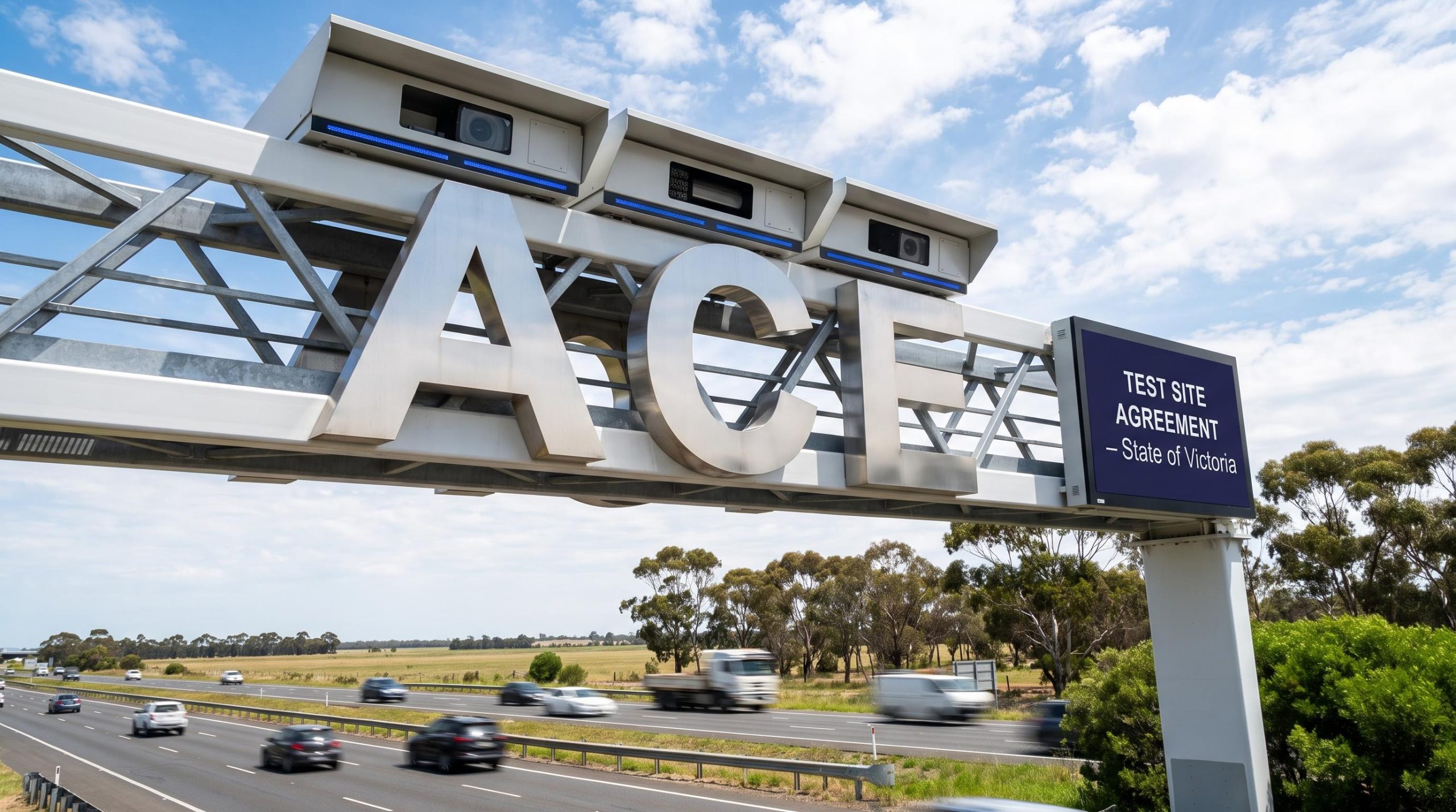ACE test site sign