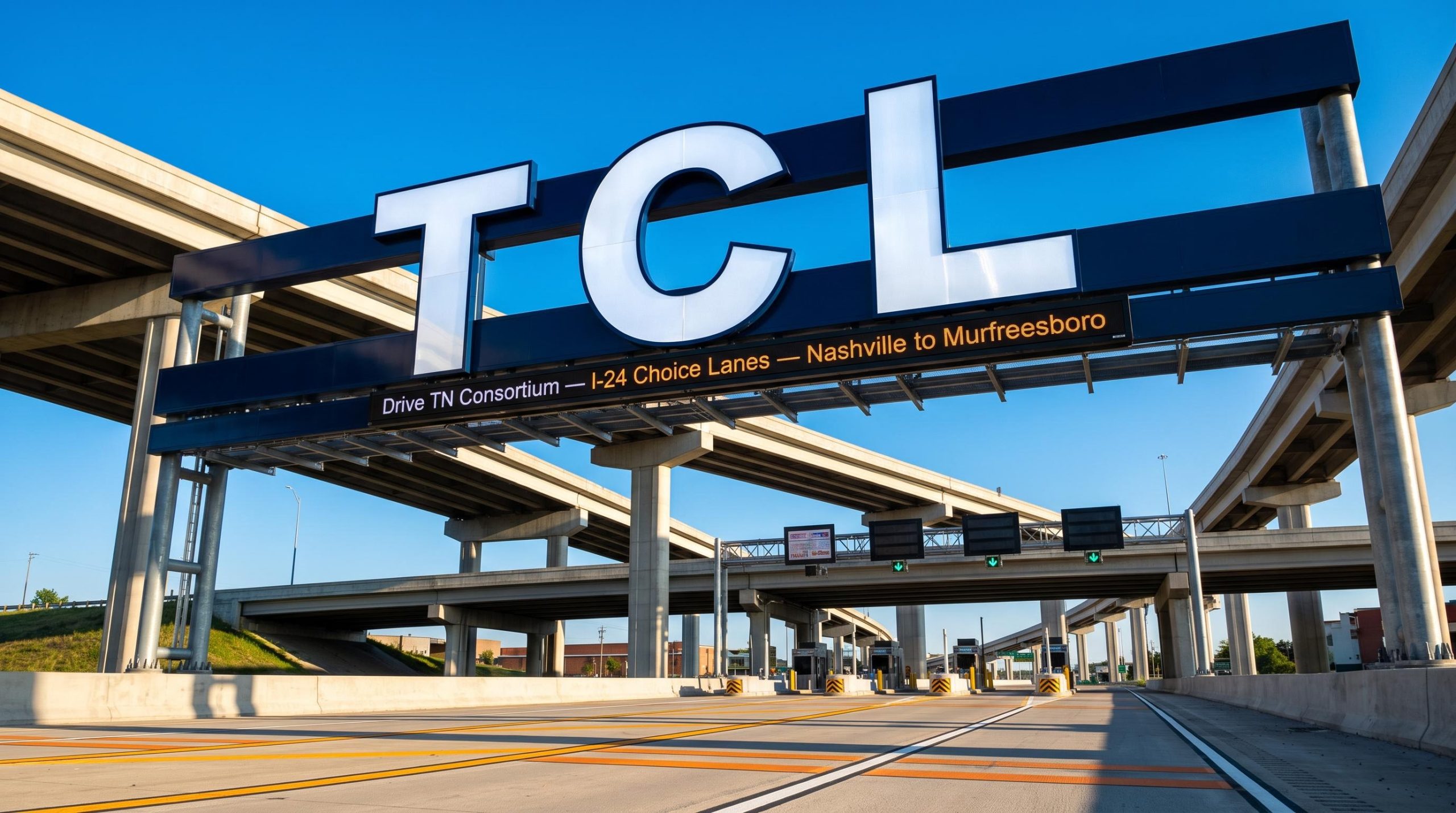 TCL sign on highway
