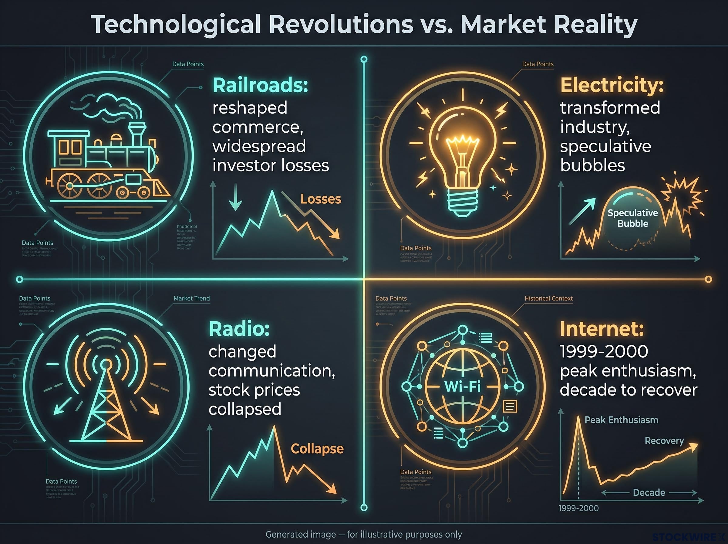 Historical Precedents: Transformative Tech vs. Investor Reality