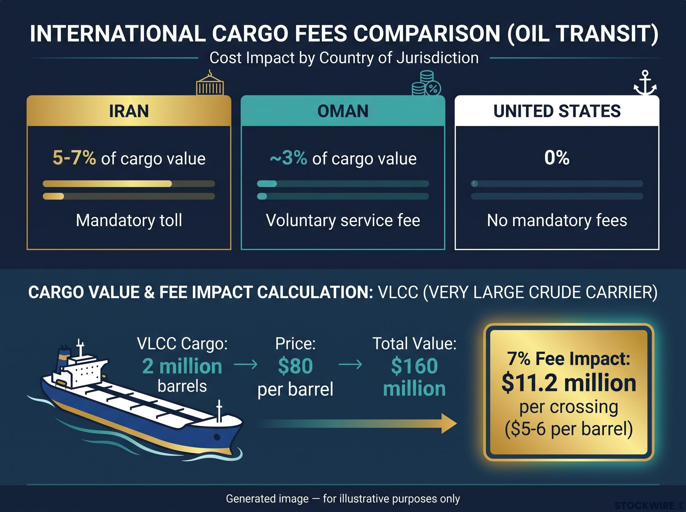 Hormuz Transit Fee Proposals & VLCC Cost Impact