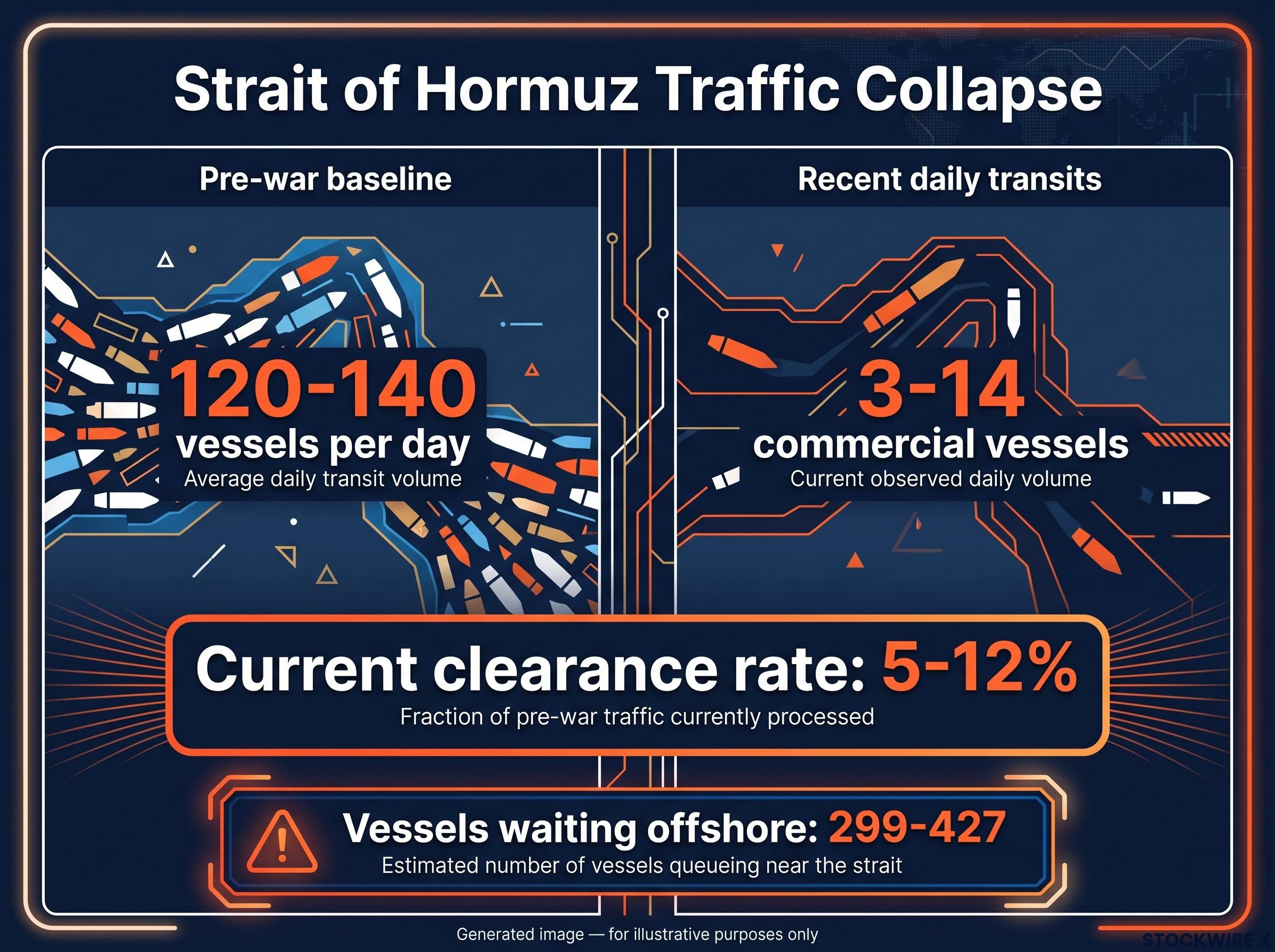 Strait of Hormuz Traffic Collapse