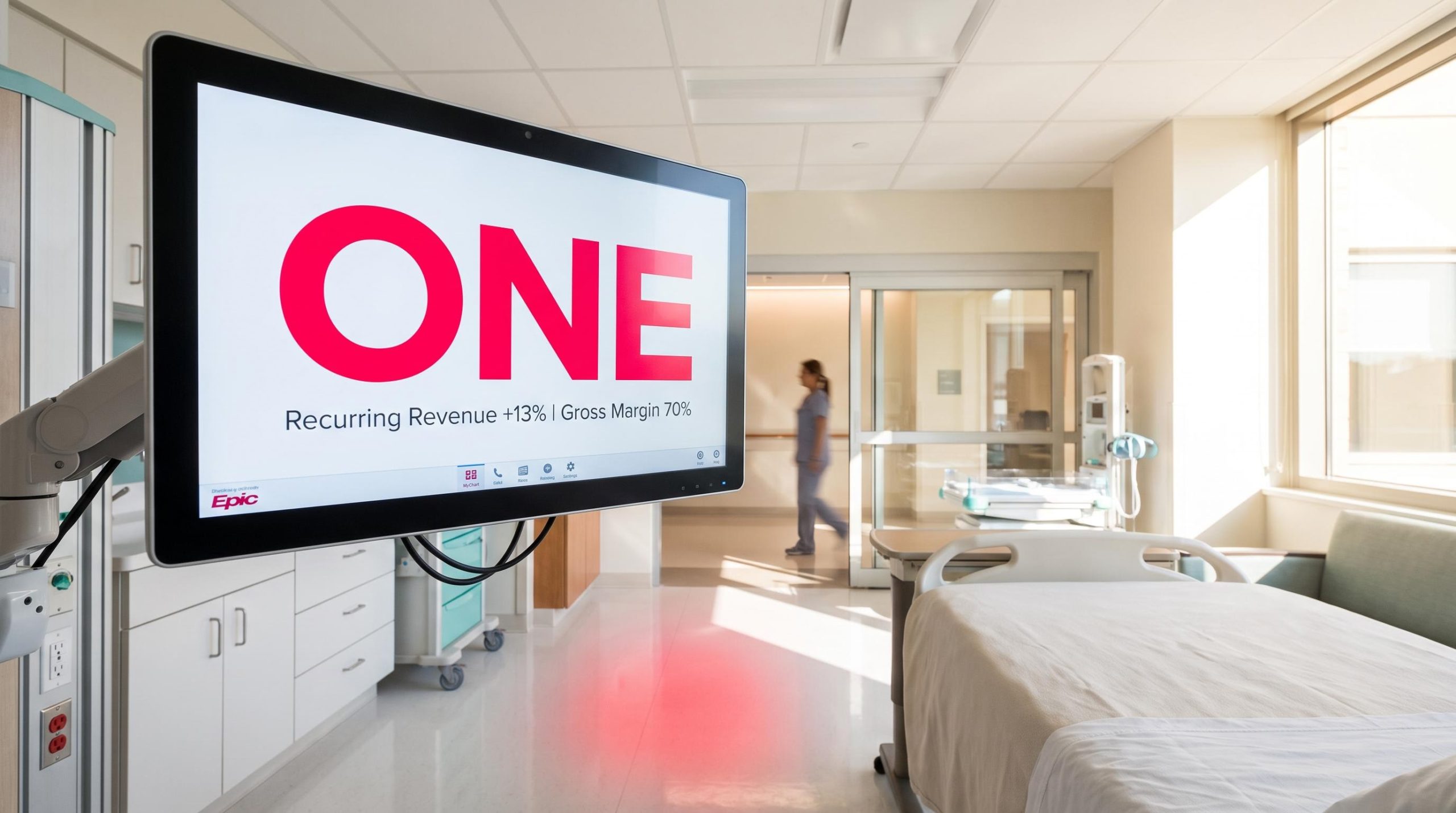 Screen in hospital room