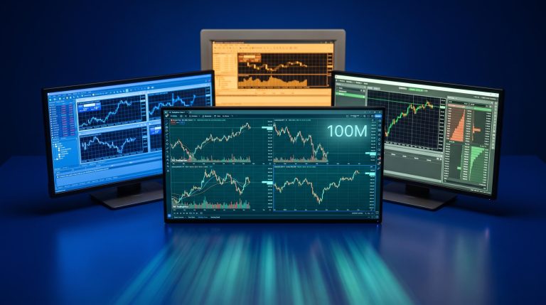 Four trading platform screens — MT4, MT5, cTrader, TradingView — showing how to choose a trading platform by strategy fit