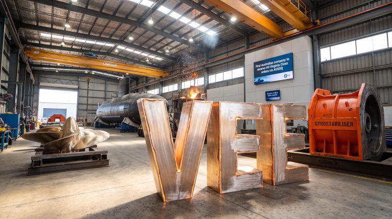 VEE sculpture in factory