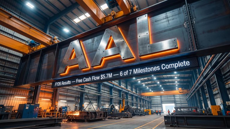 Large AAL sign in factory