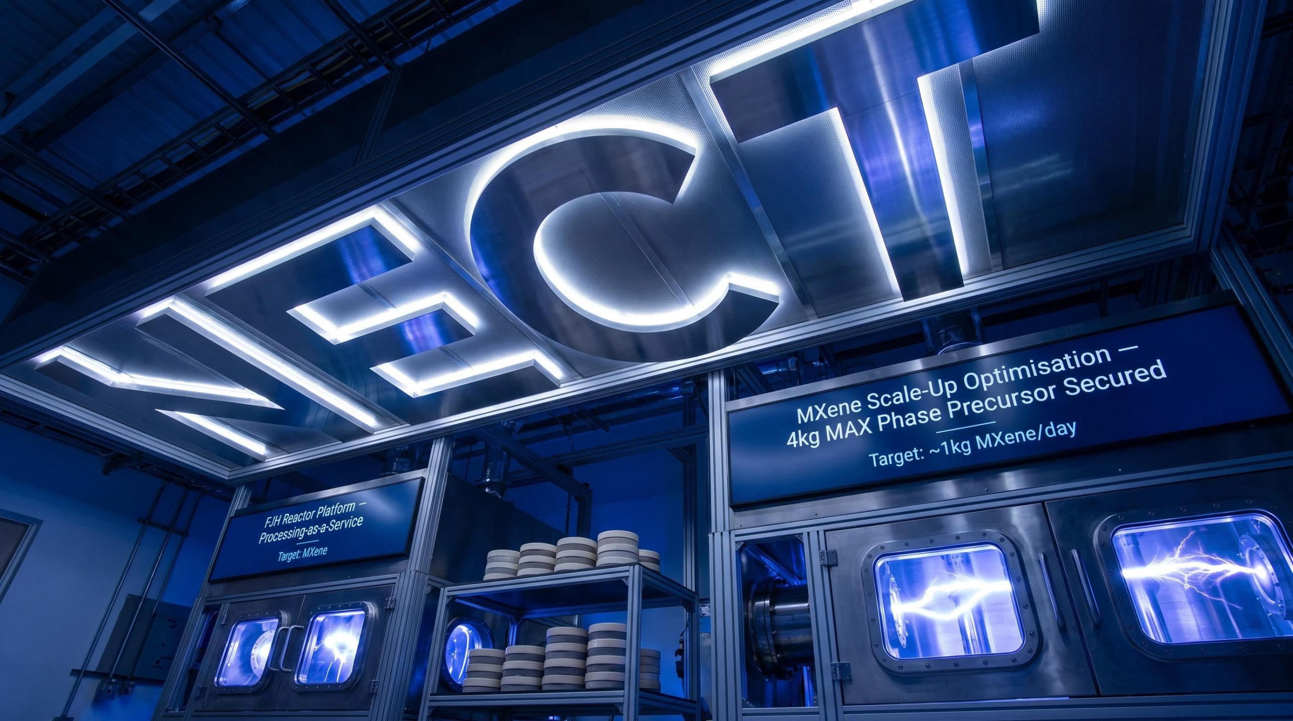 futuristic lab machinery