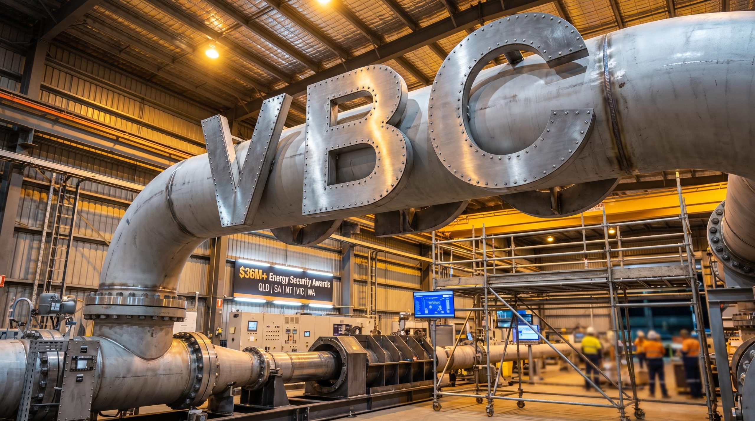 Large industrial VBC pipe
