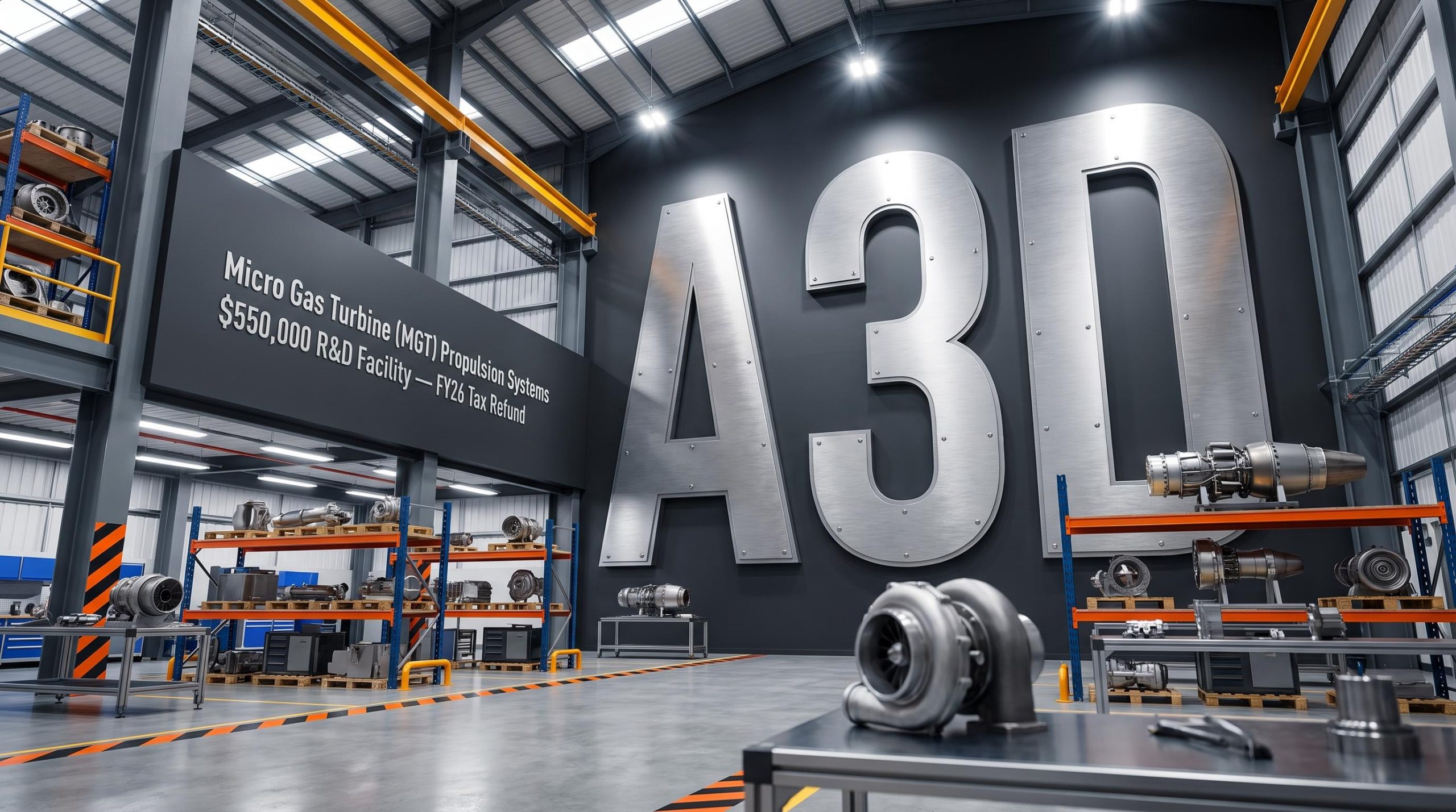 large A3D sign interior