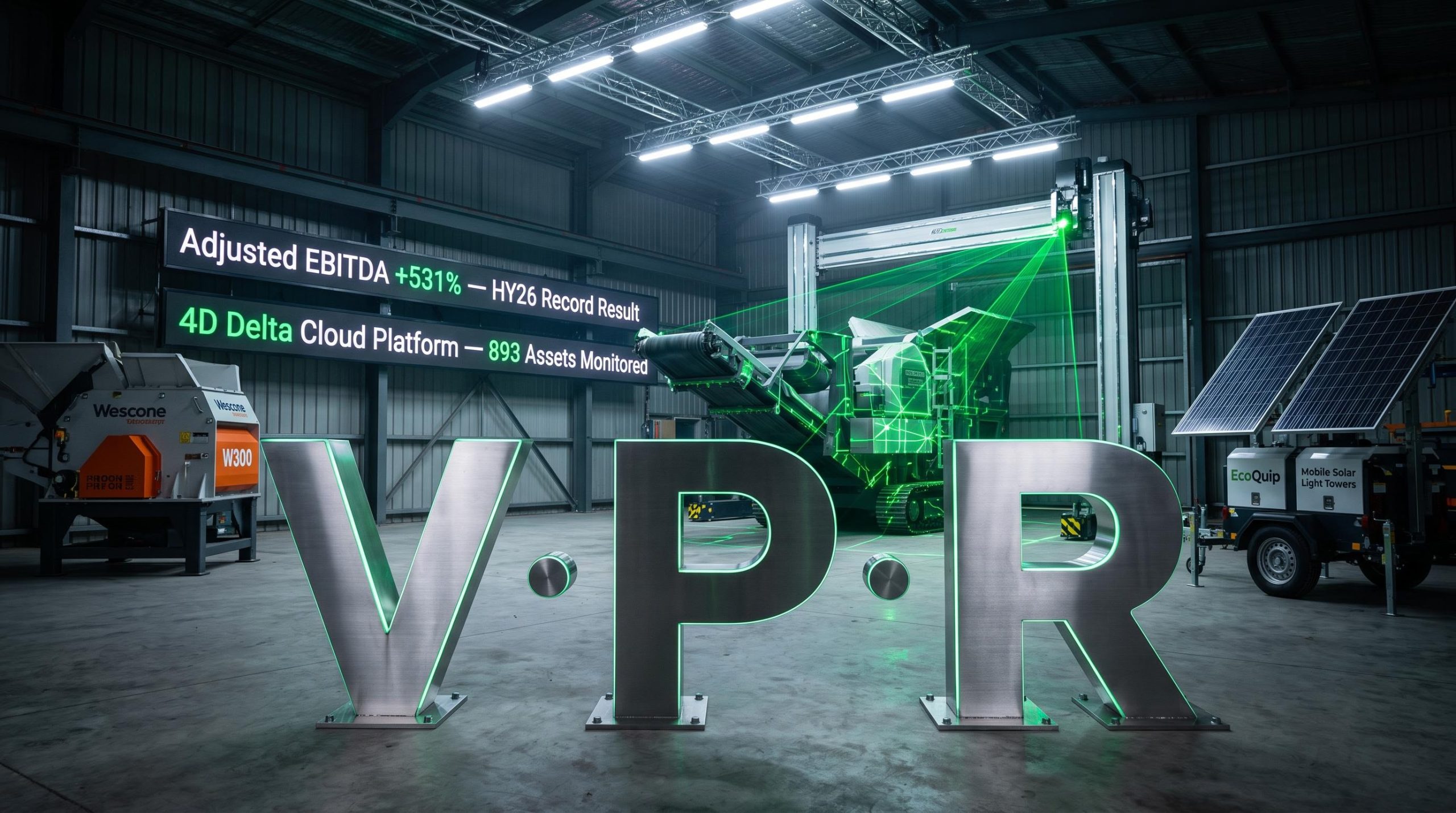 Warehouse with technology equipment