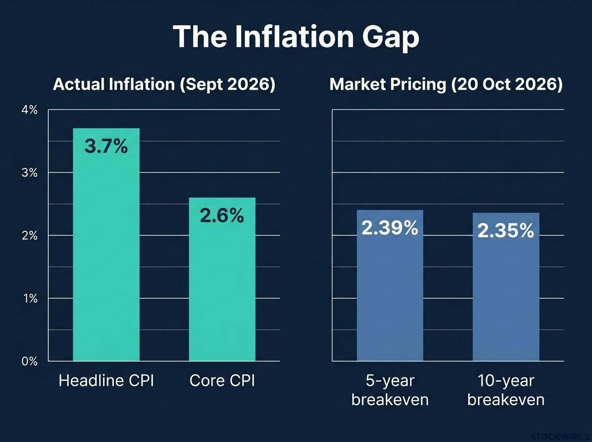 The Inflation Gap: Actual CPI vs Market Expectations
