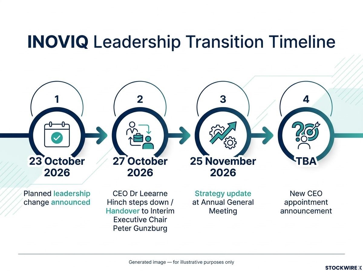 INOVIQ Leadership Transition Timeline