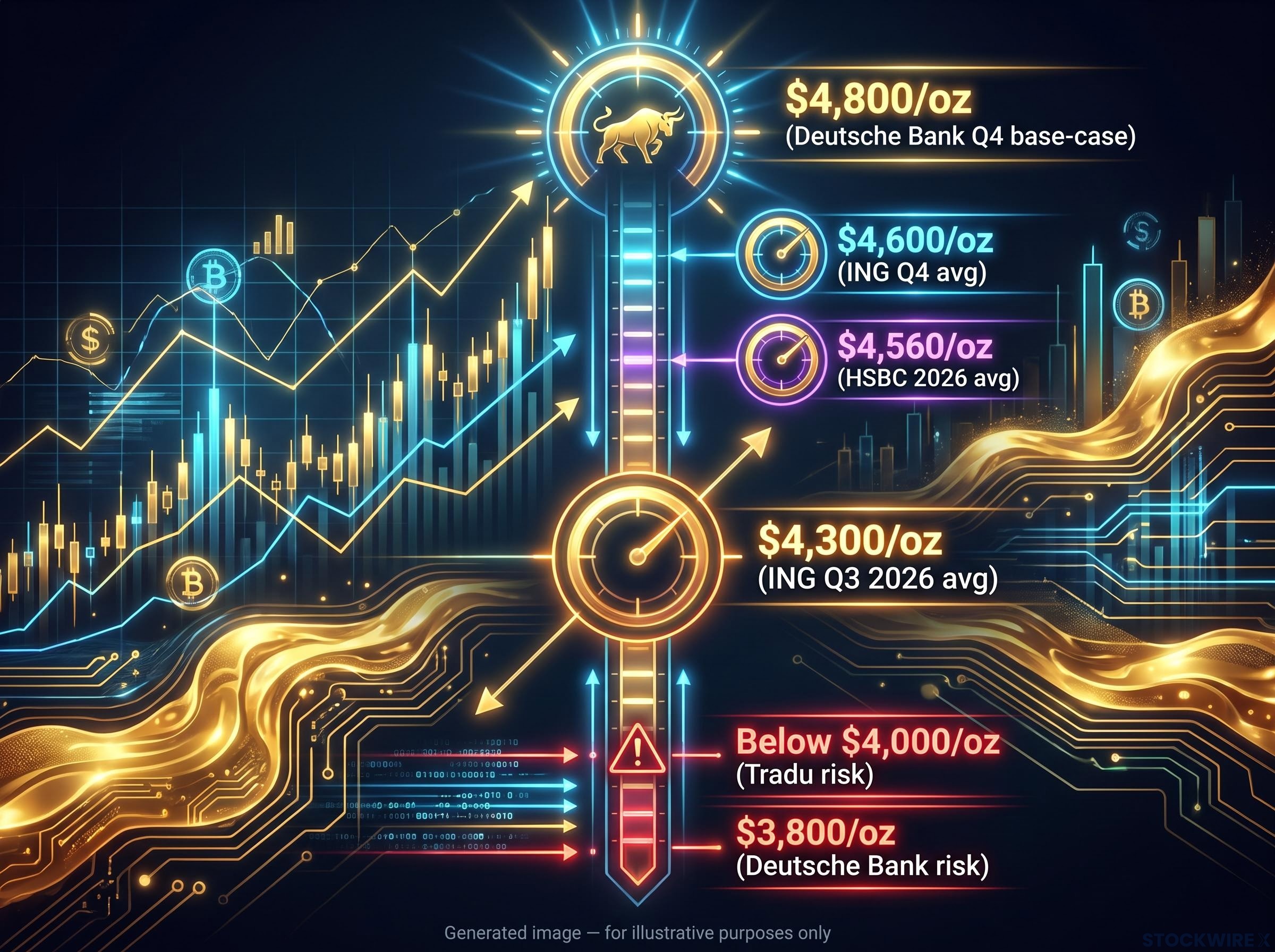Institutional Gold Forecast Spread