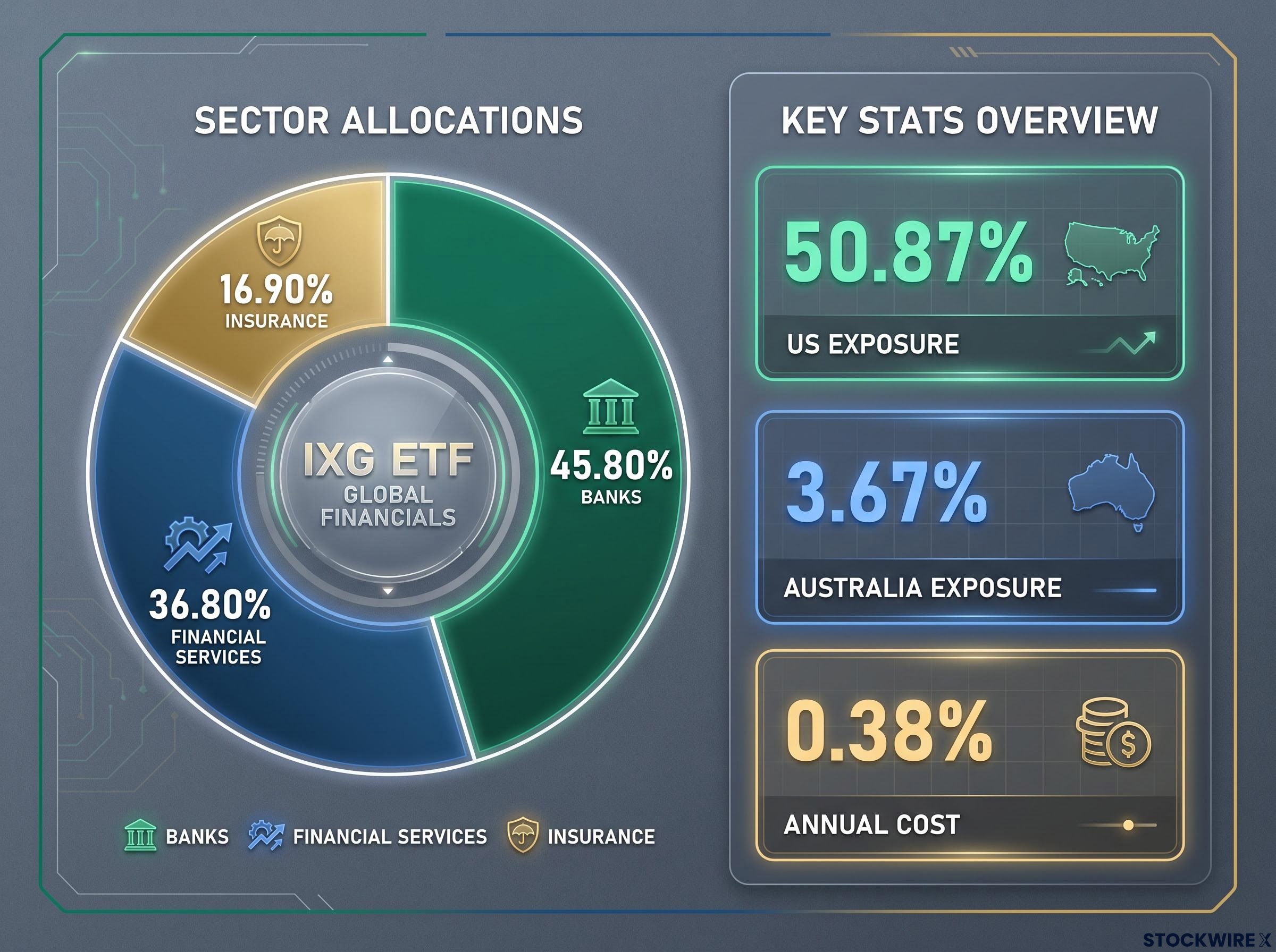 iShares Global Financials ETF (IXG) Breakdown
