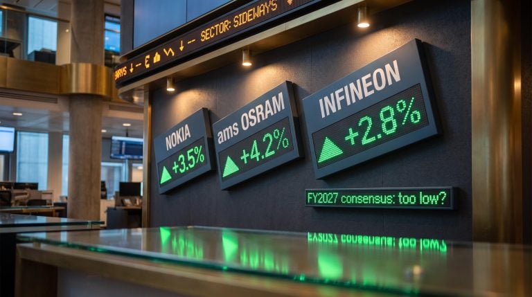Jefferies flags Nokia, ams OSRAM and Infineon as top European chip stocks with FY2027 consensus set too low