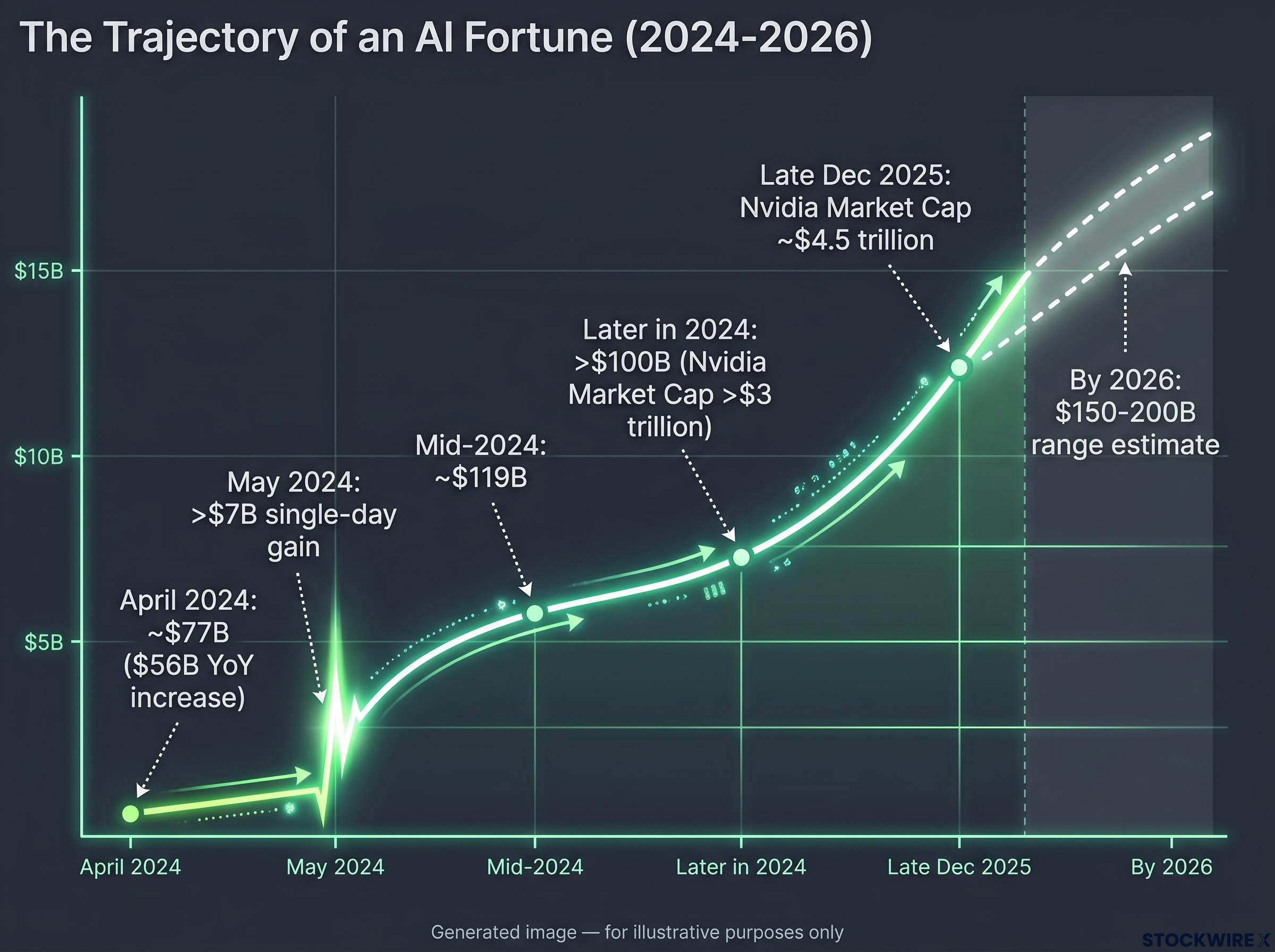 The Trajectory of an AI Fortune: 2024-2026