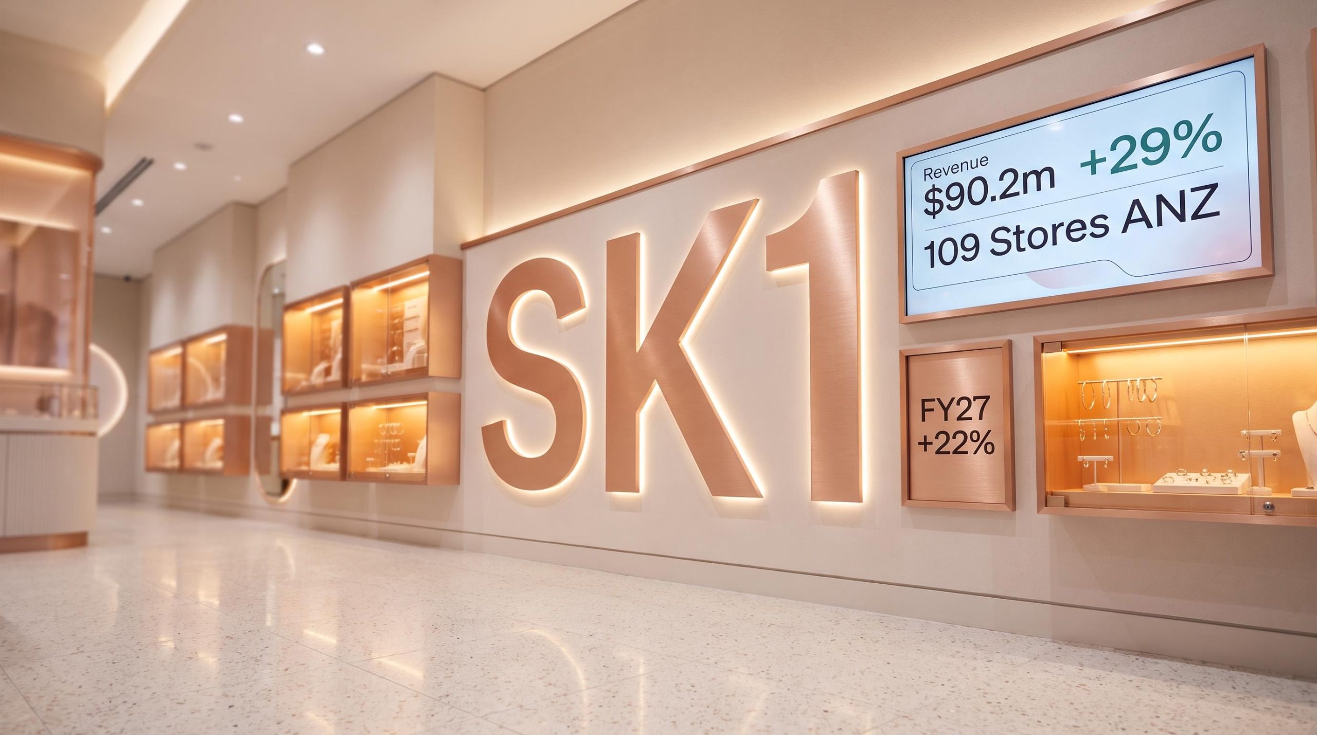 Modern jewelry store display