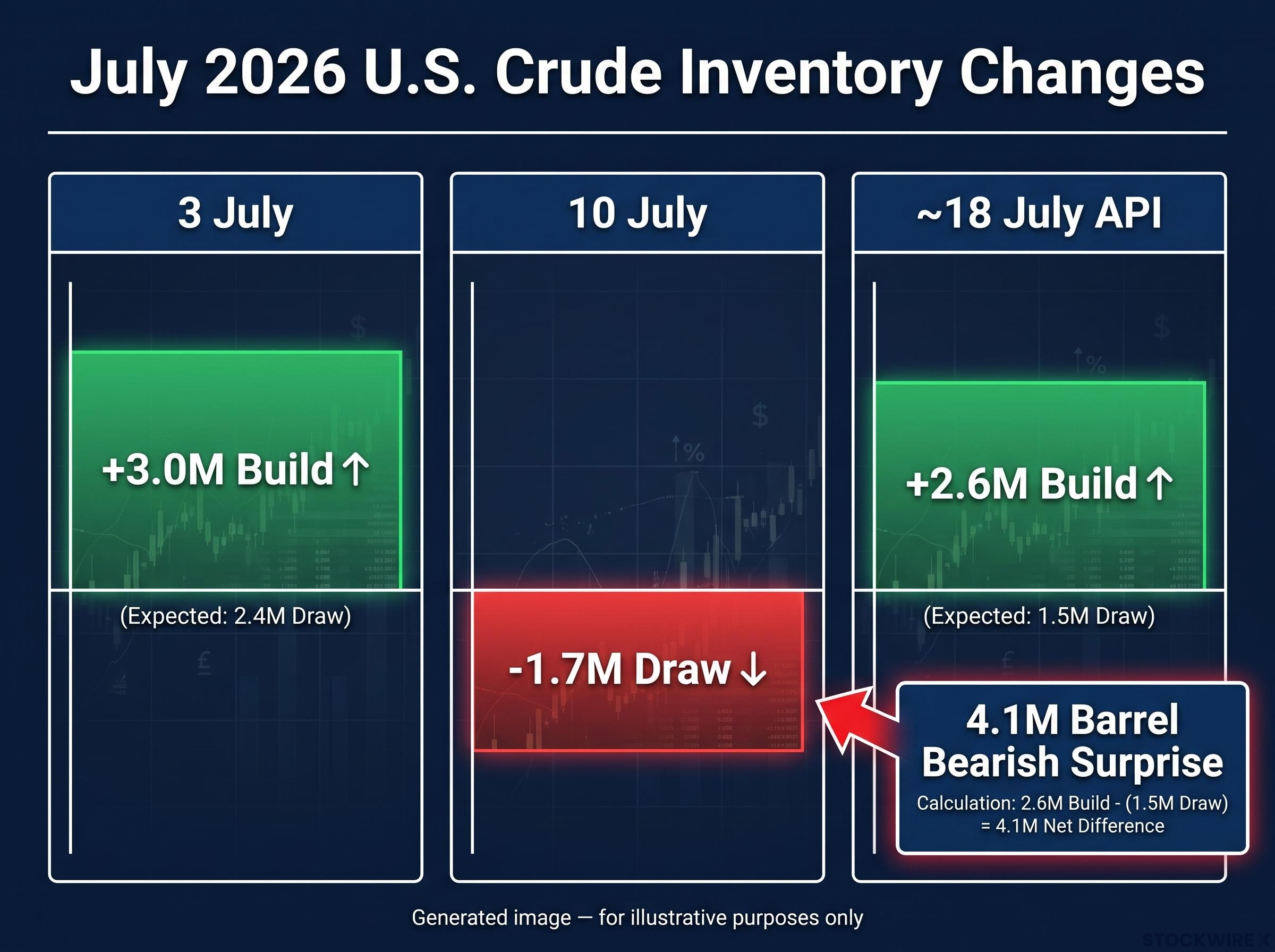 July 2026 U.S. Crude Inventory Volatility