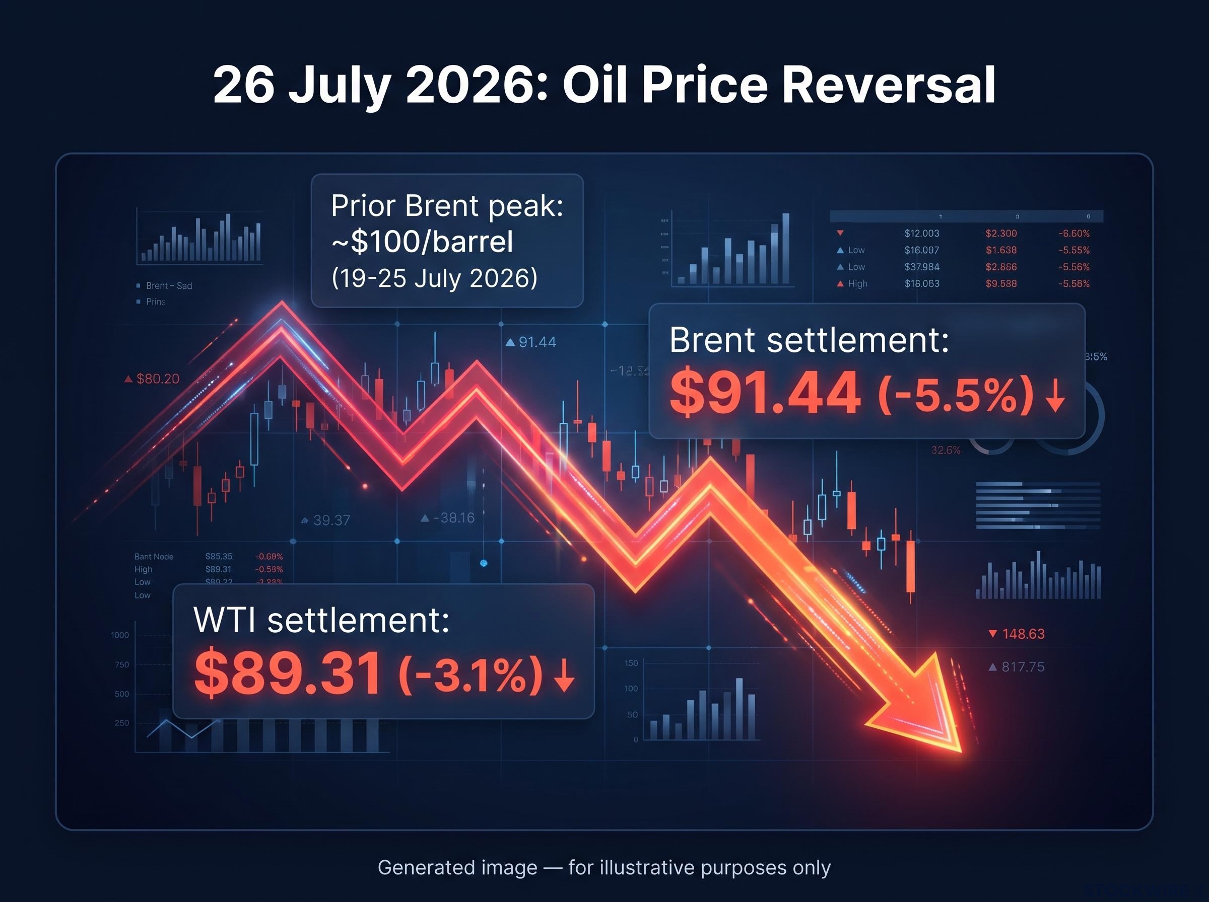 26 July 2026: Oil Price Reversal Breakdown